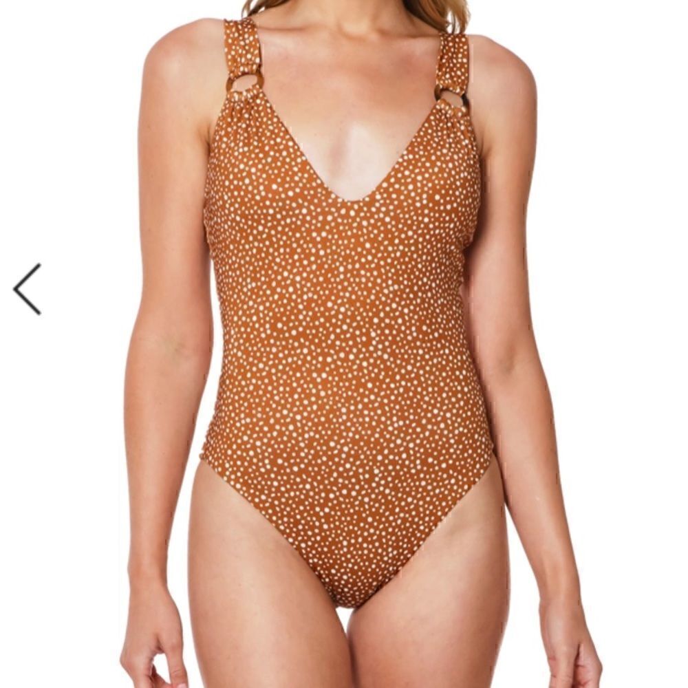 ‎NWOT Scoop Neck Printed One-Piece Lion Slimming Swimsuit Sz XXL